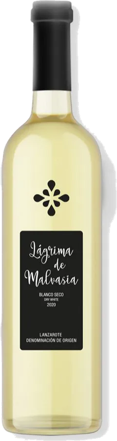 Botella de Lágrima de Malvasía Blanco Seco